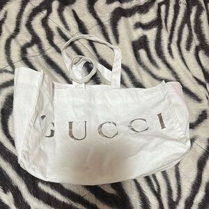 Gucci White Tote Bag